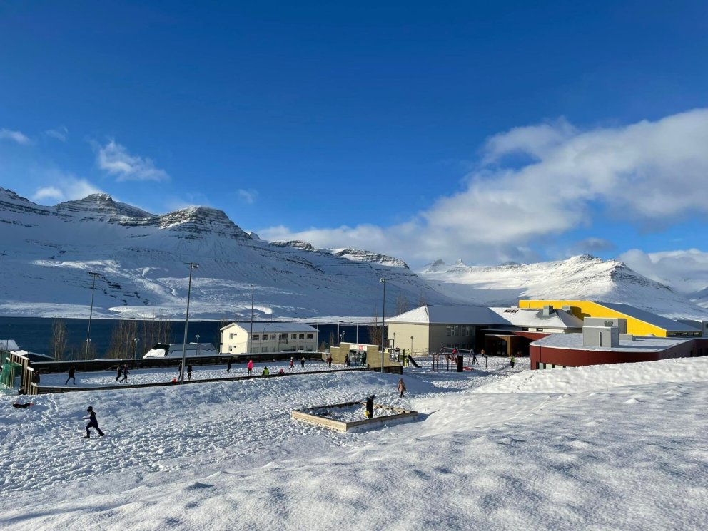 Veðrið lék við okkur í dag