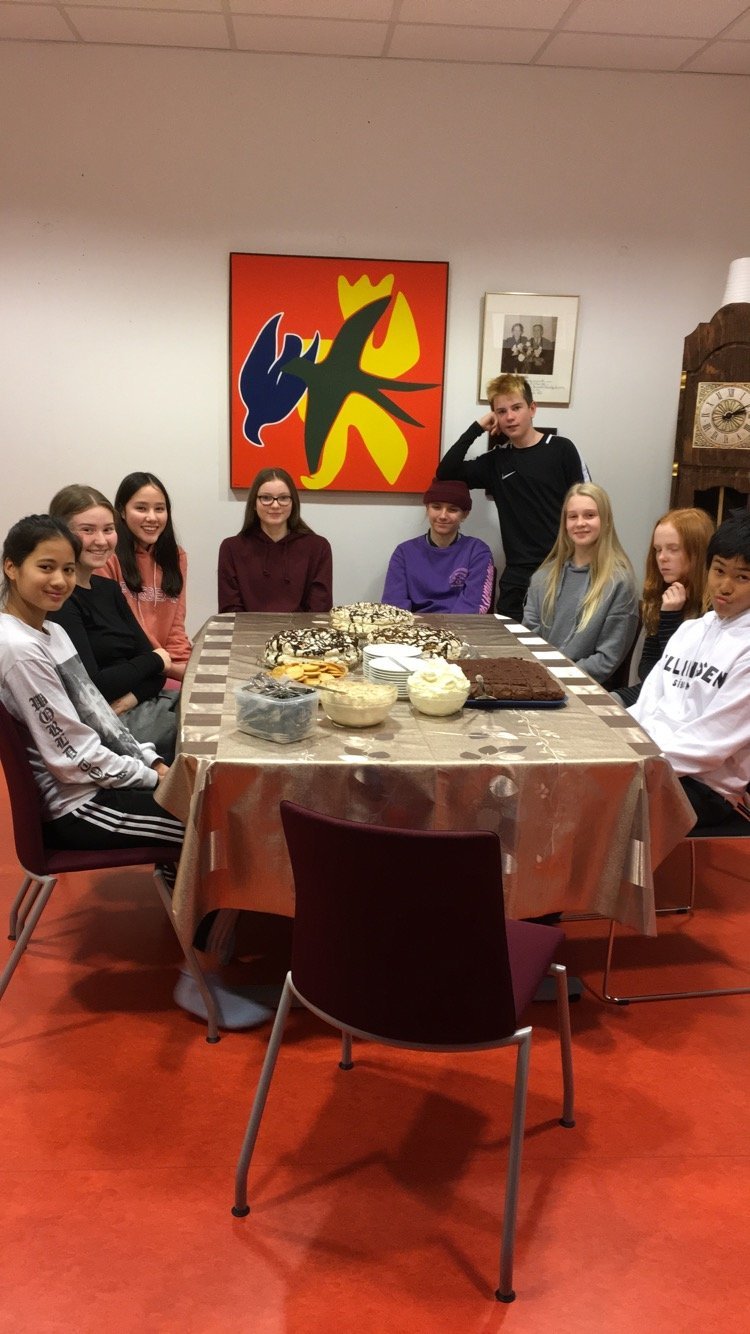 Krakkar úr heimilisfræði vali GF.