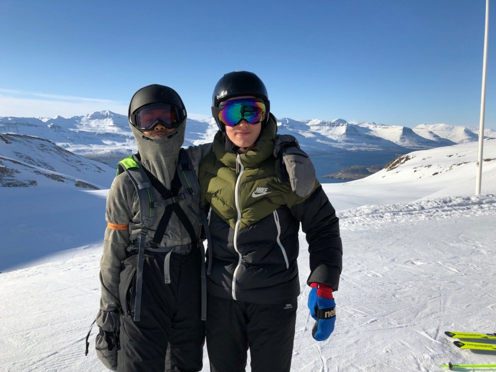 Tveir flottir úr 9. bekk