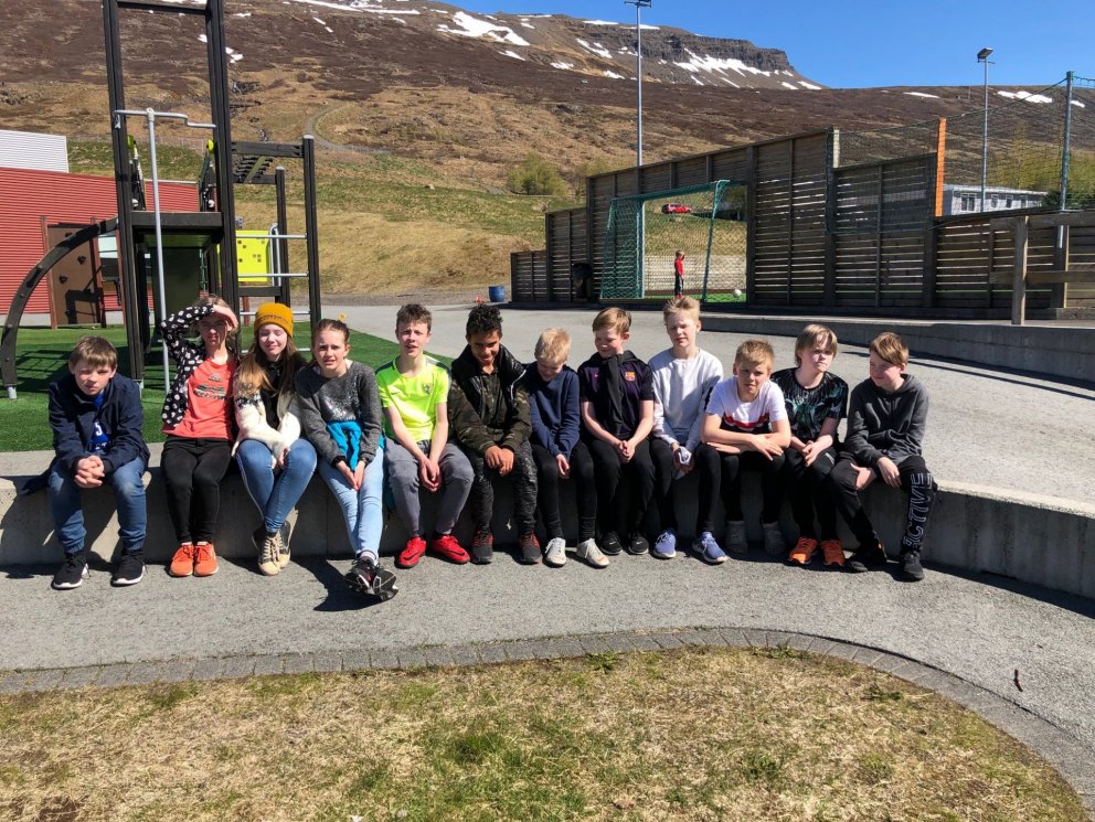 Hópurinn áður en lagt var af stað.