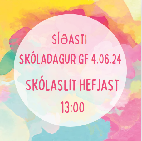 Síðasti skóladagur