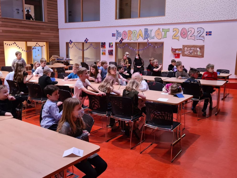 Nemendur á þorrablóti