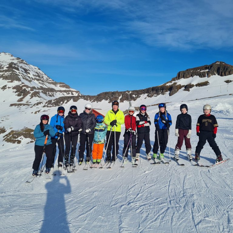 Skíðaferð í blíðunni