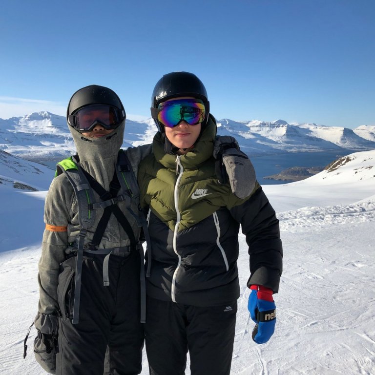 Tveir flottir úr 9. bekk