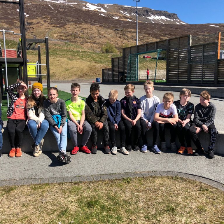 Hópurinn áður en lagt var af stað.