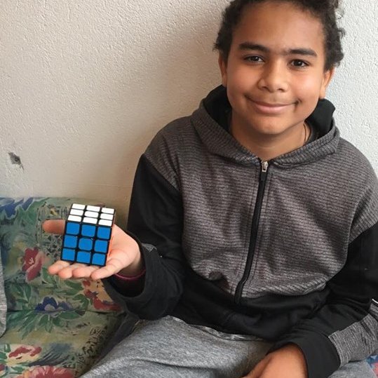 Kaleb með töfrateninginn