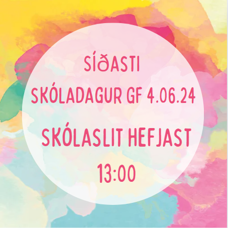 Síðasti skóladagur