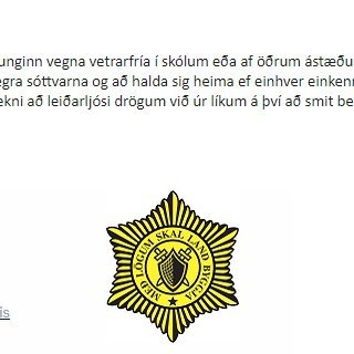 Tilkynning frá lögreglu